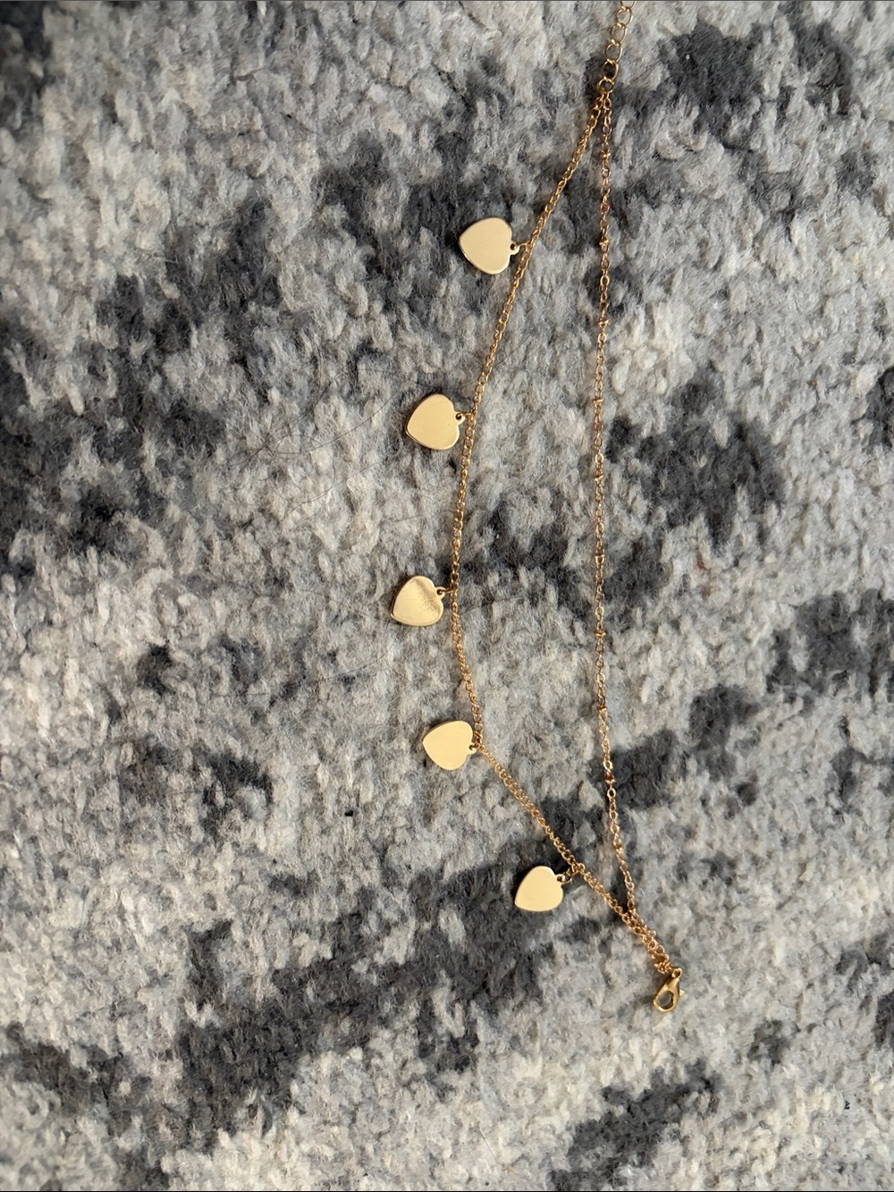 Gold Heart Charm Anklet - Women Jewelry